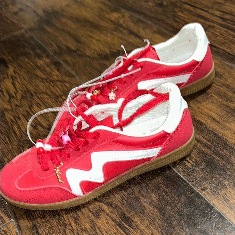 Red and White Women  Sneakers